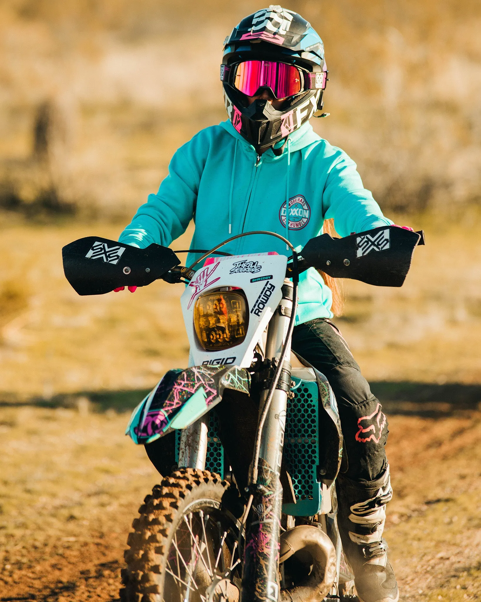 Contender PRO MX Goggles - Pink Plaid / REVO Pink Lens sold by Dixxon product image thumbnail 3
