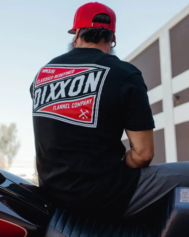 Red & White Classics T-Shirt - Black sold by Dixxon