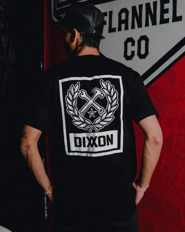 White Box Crest T-Shirt - Black sold by Dixxon