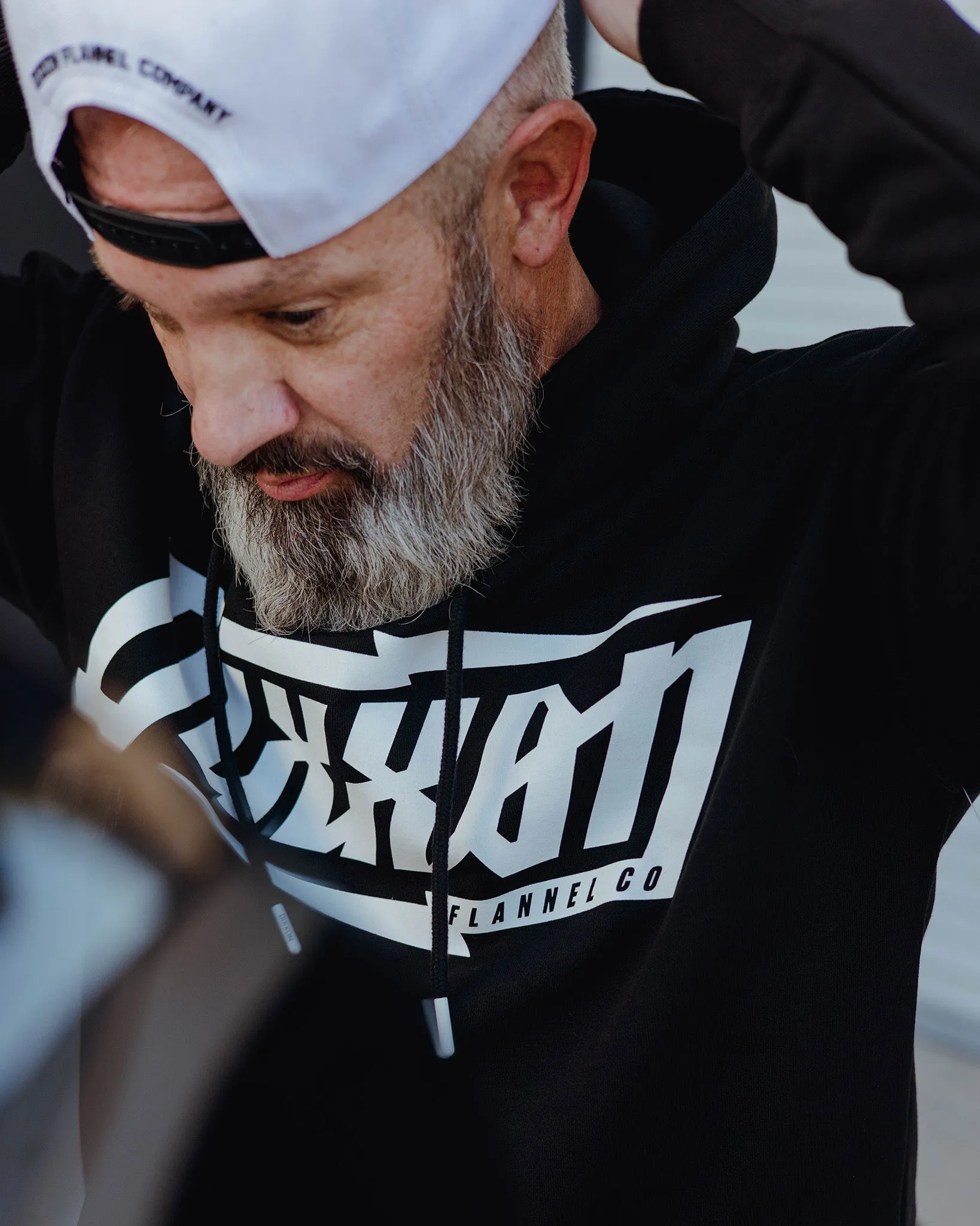 White Bolt Pullover Hoodie - Black sold by Dixxon product image thumbnail 3