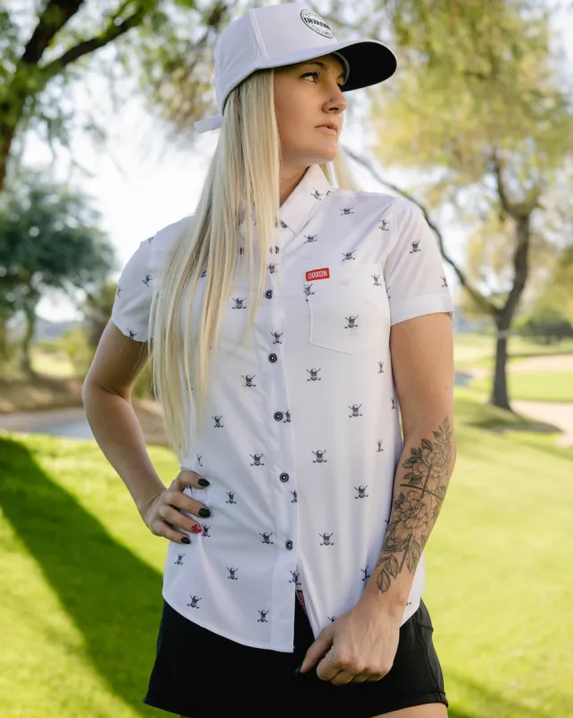 Women's The Mulligan Party Shirt - White made by Dixxon