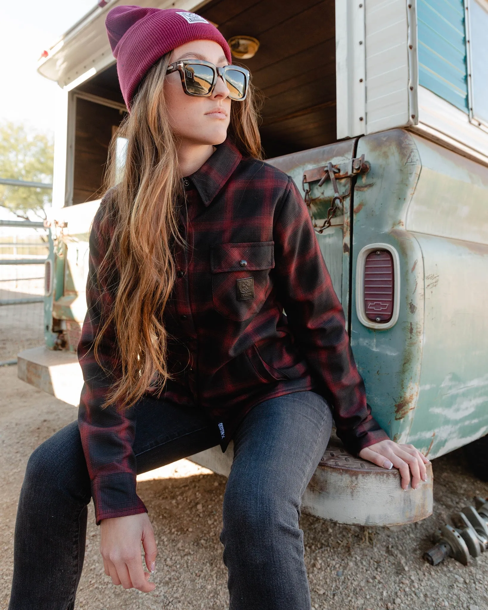 Women's Restoration Sherpa Lined Flannel Jacket sold by Dixxon product image thumbnail 3