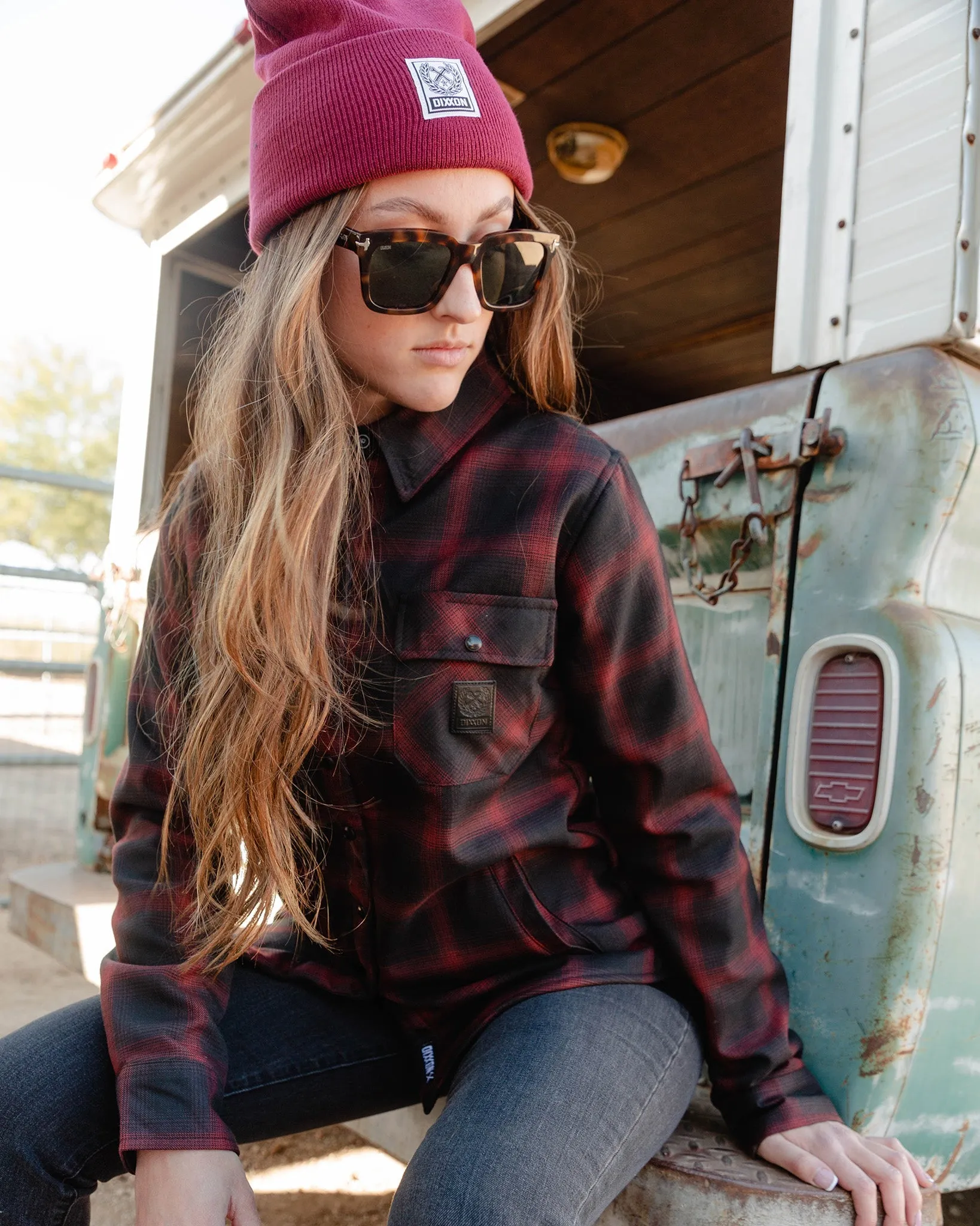 Women's Restoration Sherpa Lined Flannel Jacket sold by Dixxon product image thumbnail 2