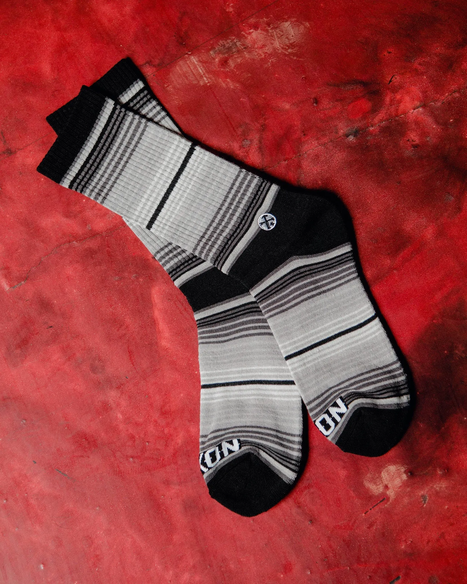 Serape Premium Crew Socks - Black & Gray sold by Dixxon