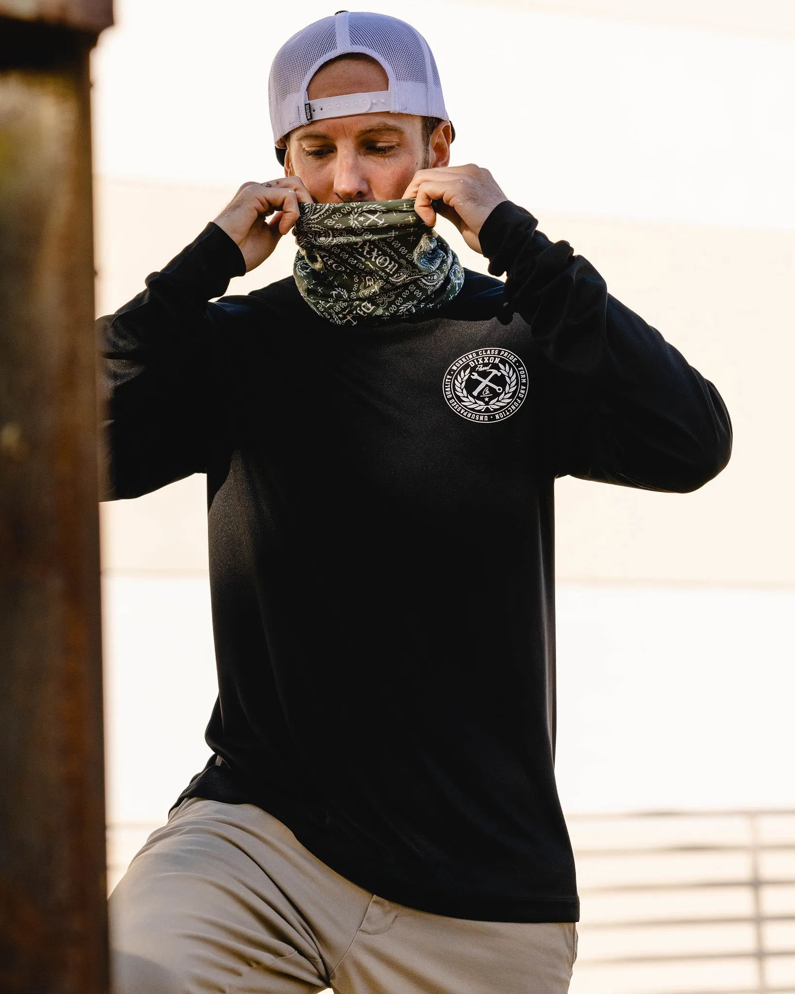 Working Class Pride UV Long Sleeve T-Shirt - Black sold by Dixxon product image thumbnail 4