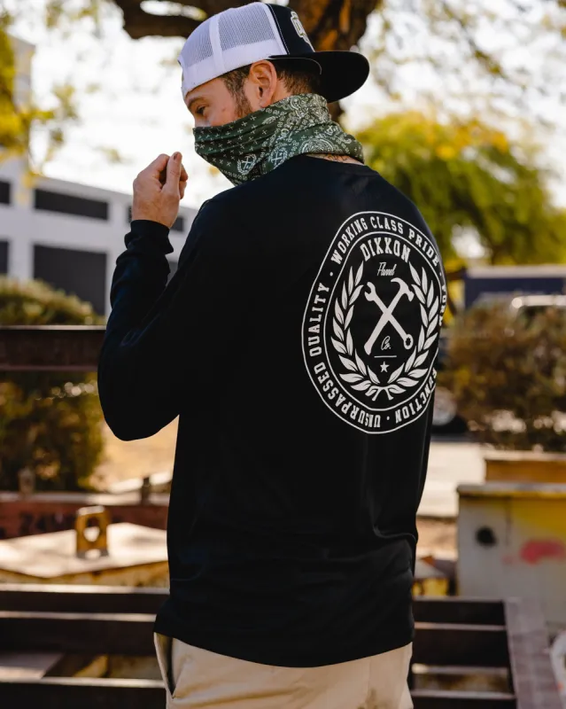 Working Class Pride UV Long Sleeve T-Shirt - Black sold by Dixxon