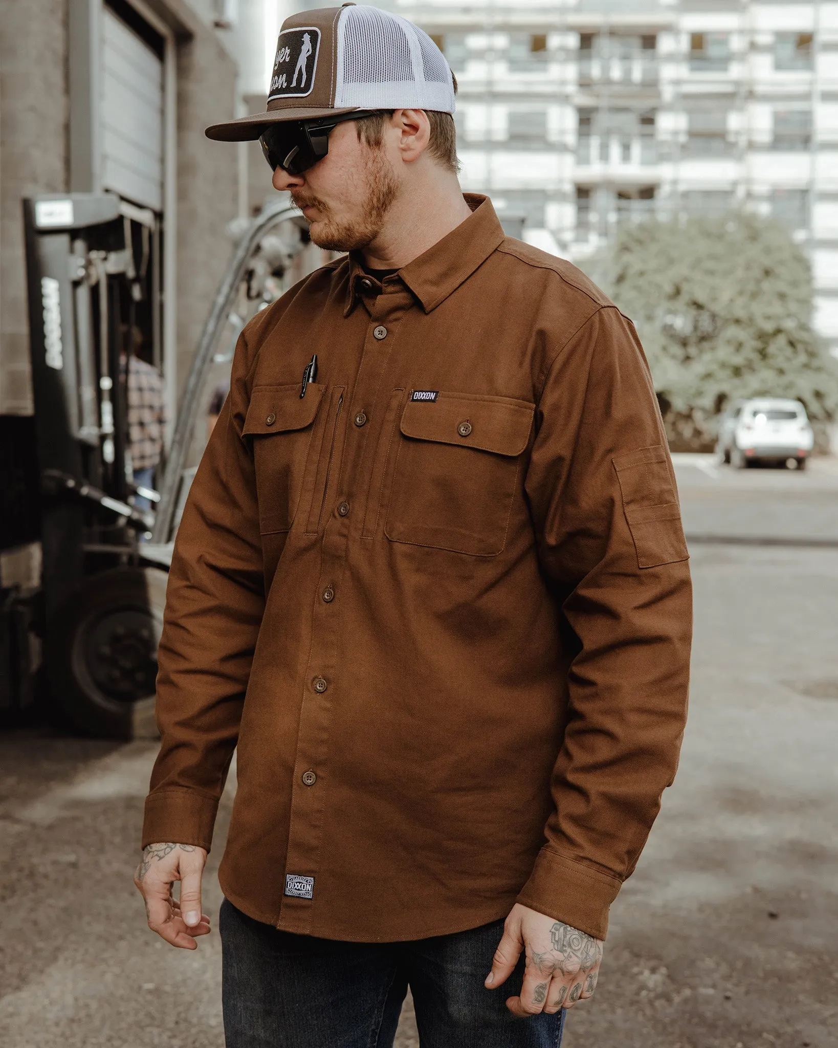 Work Shirt Long Sleeve - Brown sold by Dixxon