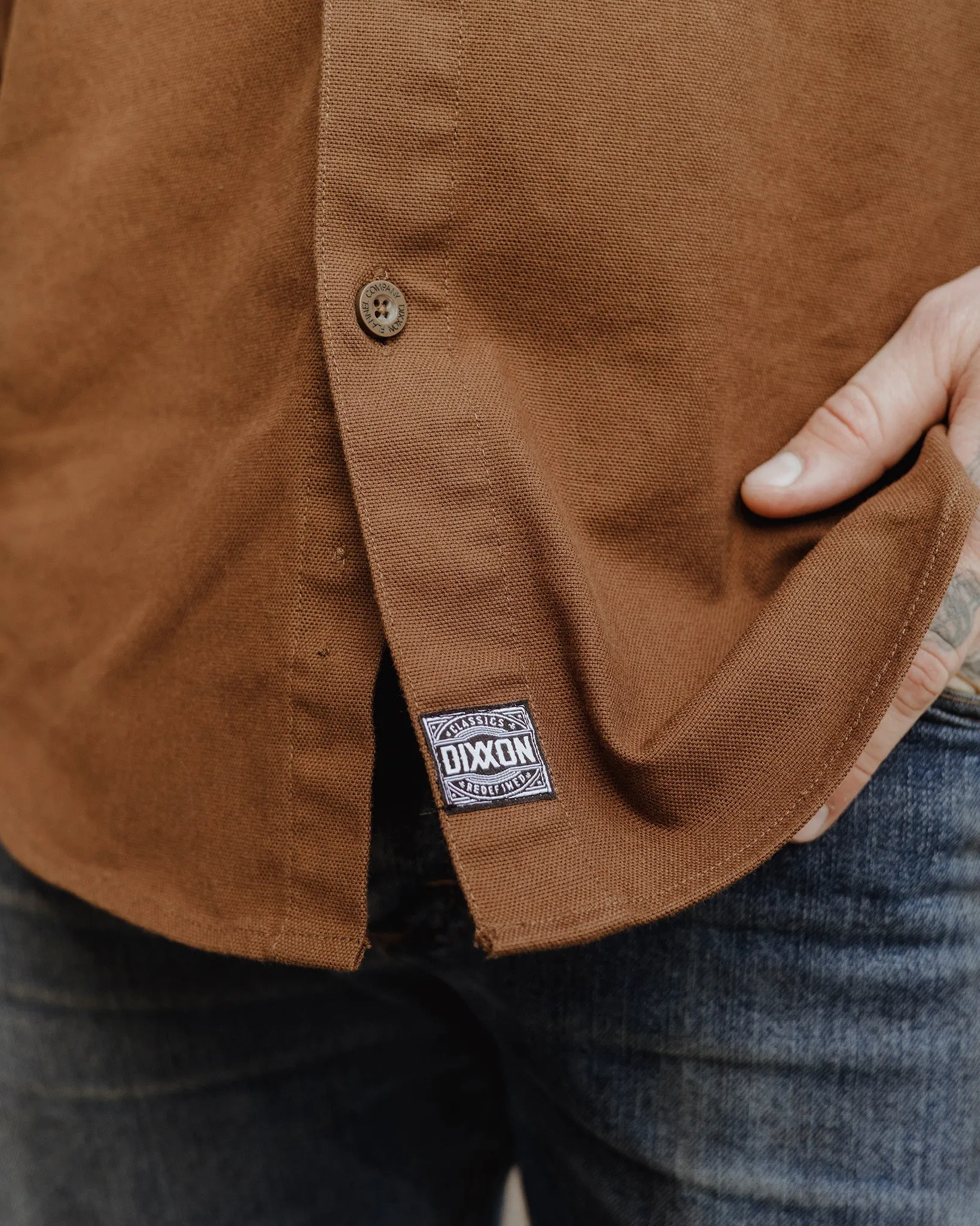 Work Shirt Long Sleeve - Brown sold by Dixxon product image thumbnail 5