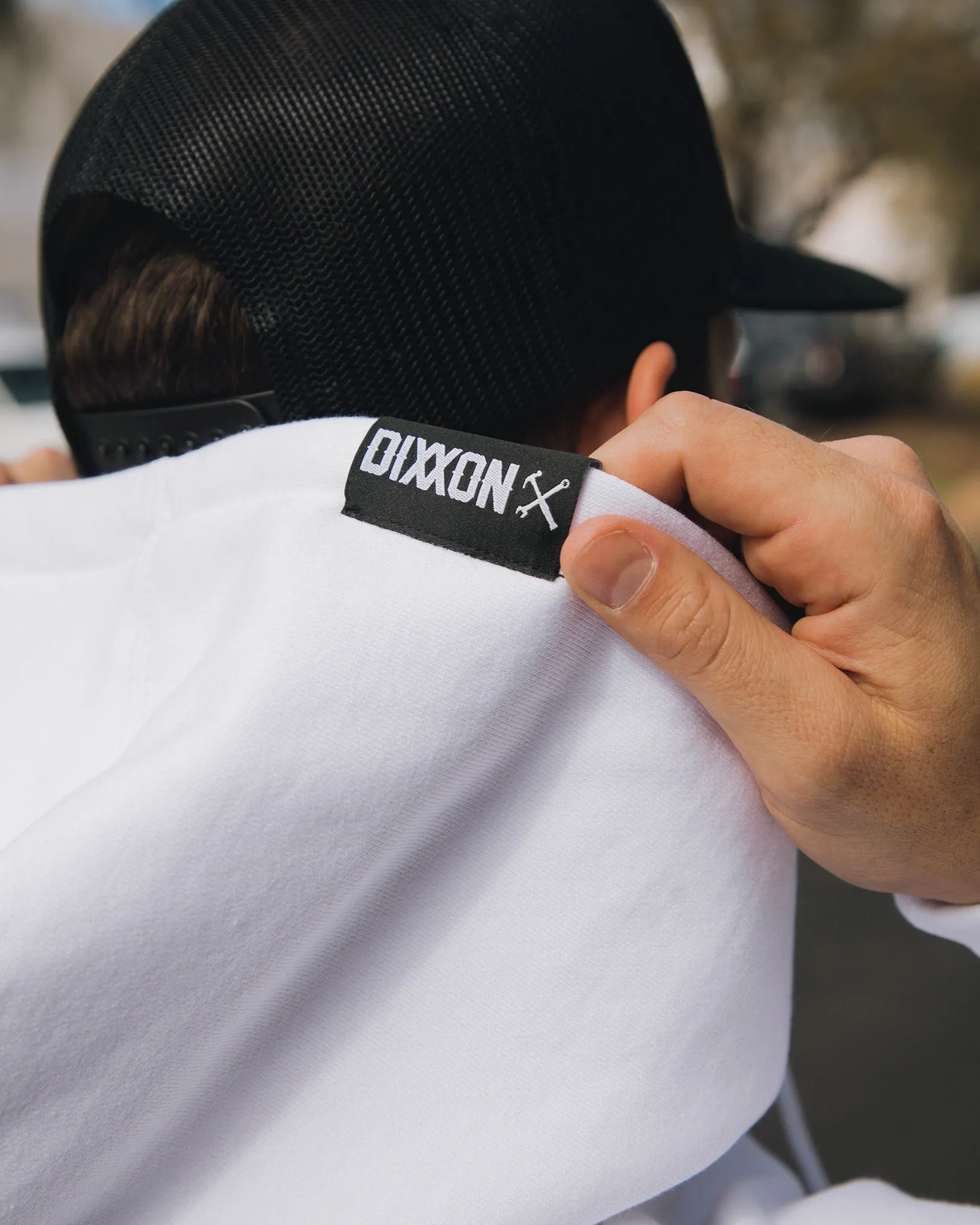 Black Bolt Pullover Hoodie - White sold by Dixxon product image thumbnail 2