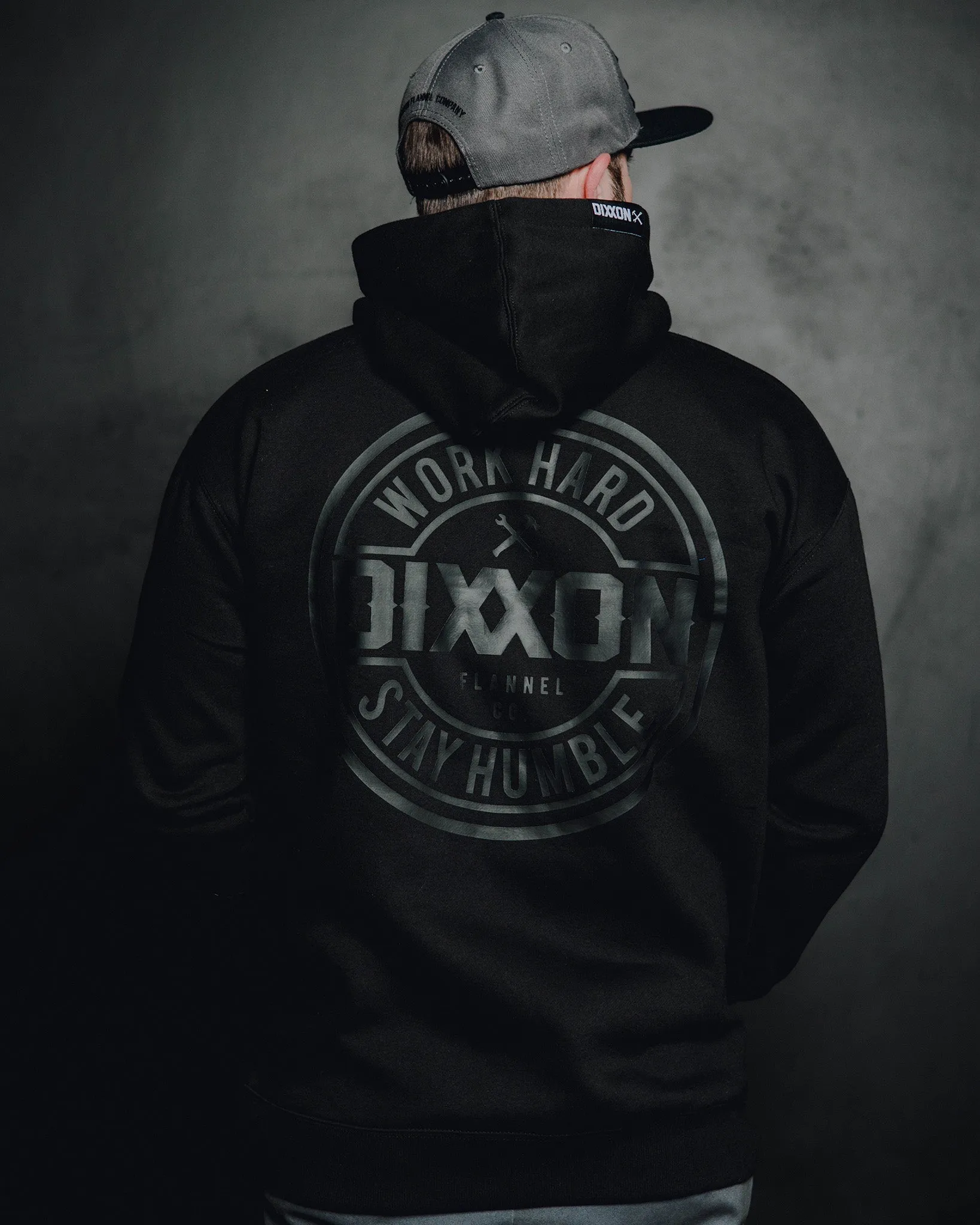 Charcoal Corpo Pullover Hoodie - Black sold by Dixxon