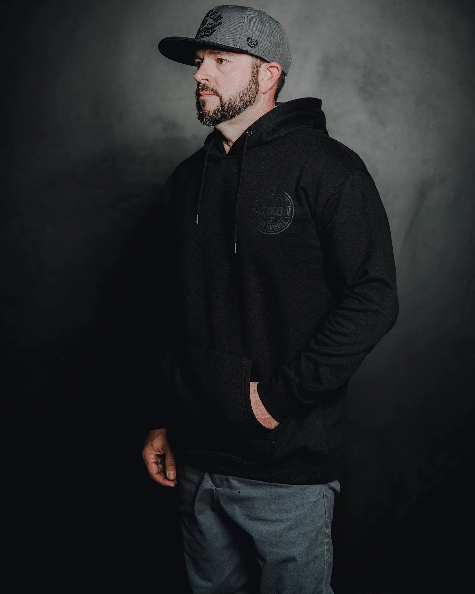 Charcoal Corpo Pullover Hoodie - Black sold by Dixxon product image thumbnail 3