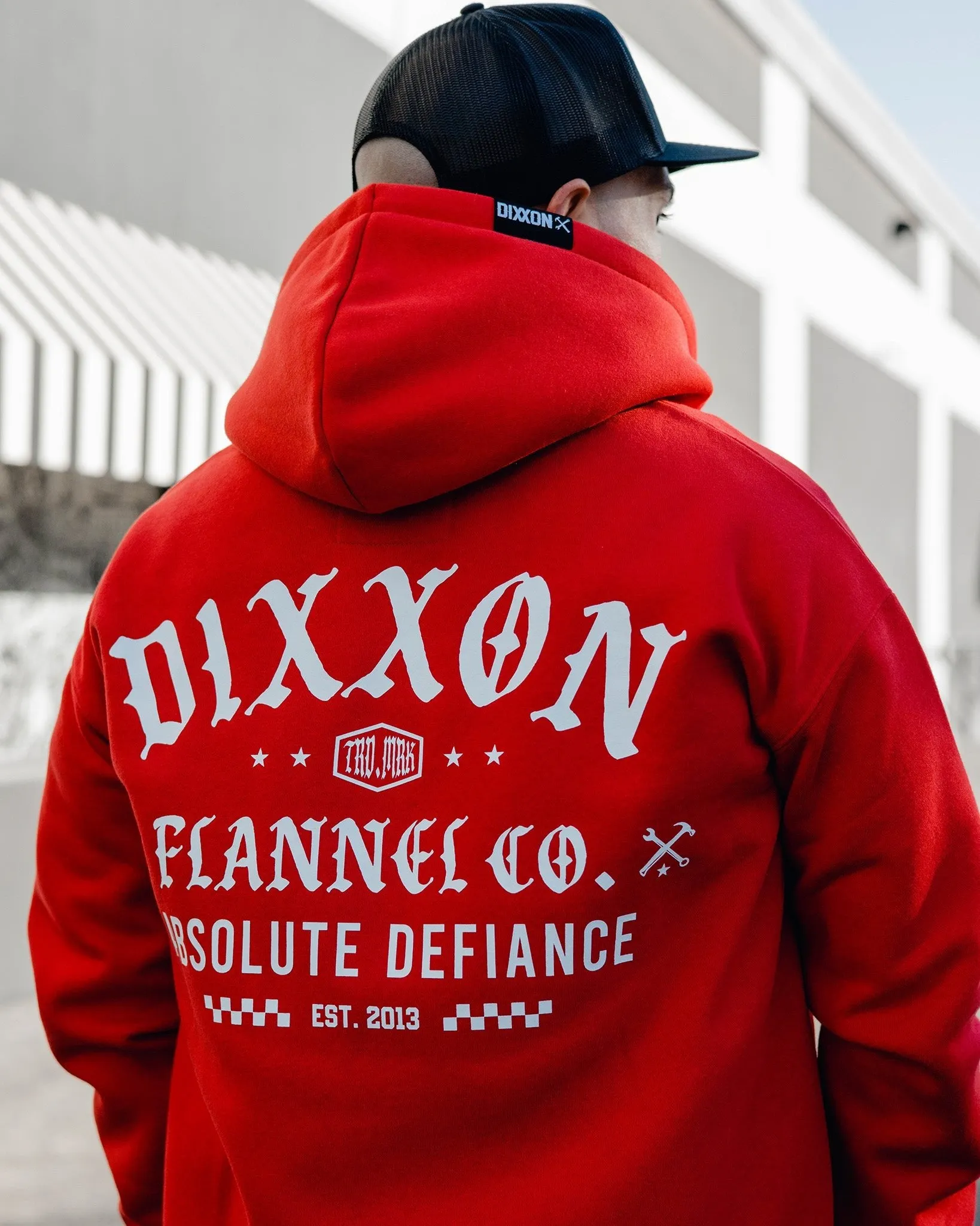 White Cruz Zip Up Hoodie - Red sold by Dixxon product image thumbnail 2