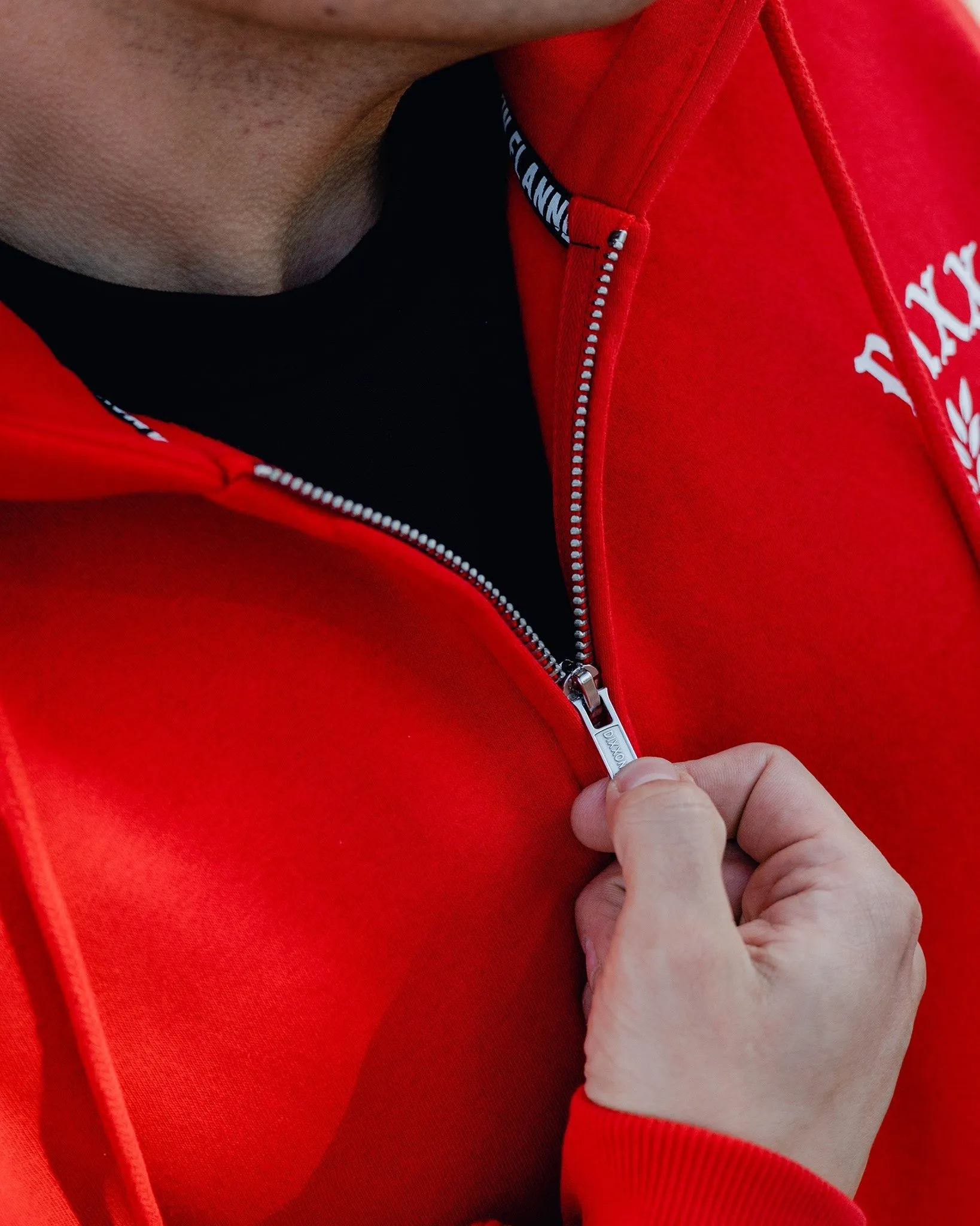 White Cruz Zip Up Hoodie - Red sold by Dixxon product image thumbnail 4