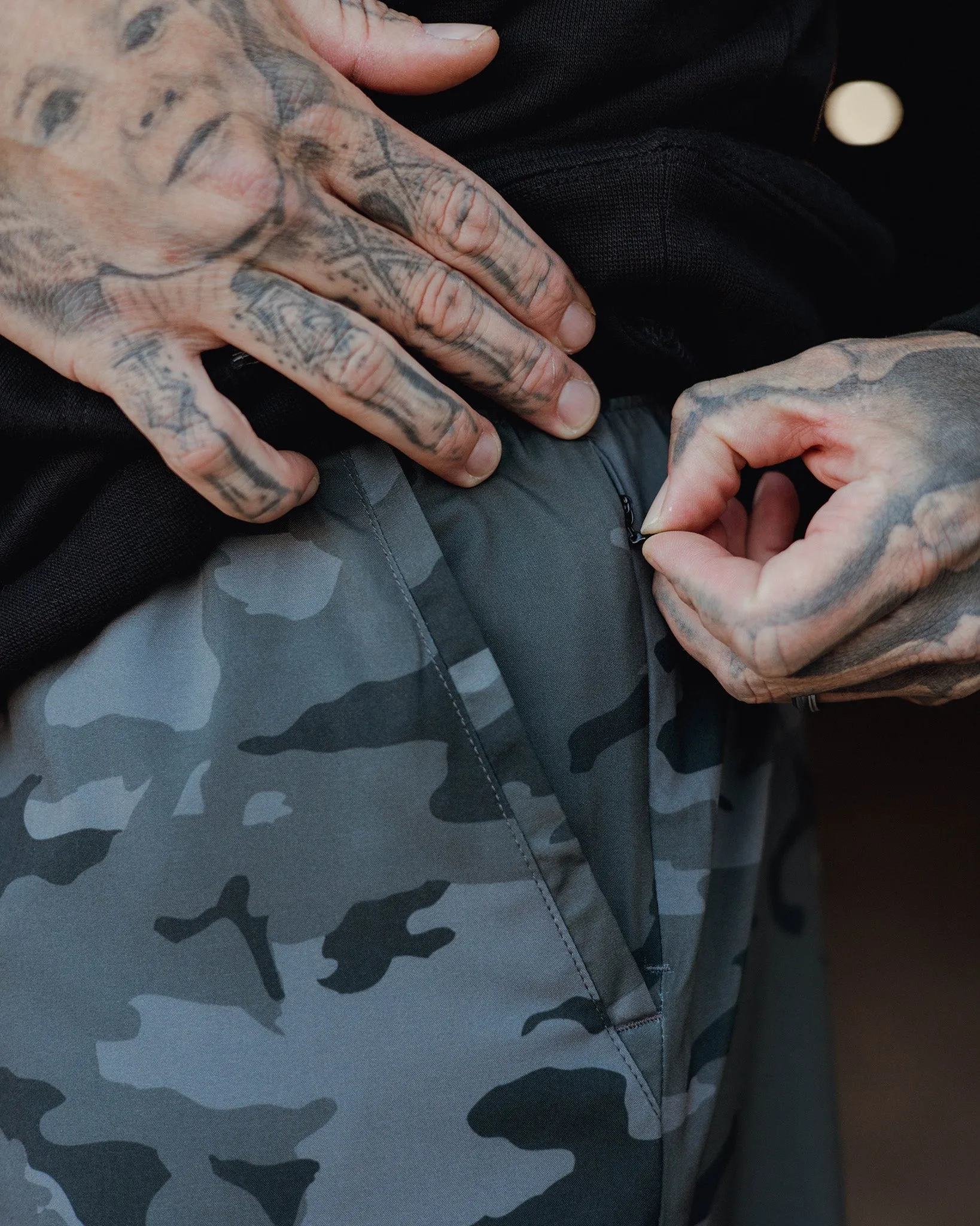 7" Gym Shorts - Black Camo sold by Dixxon product image thumbnail 3