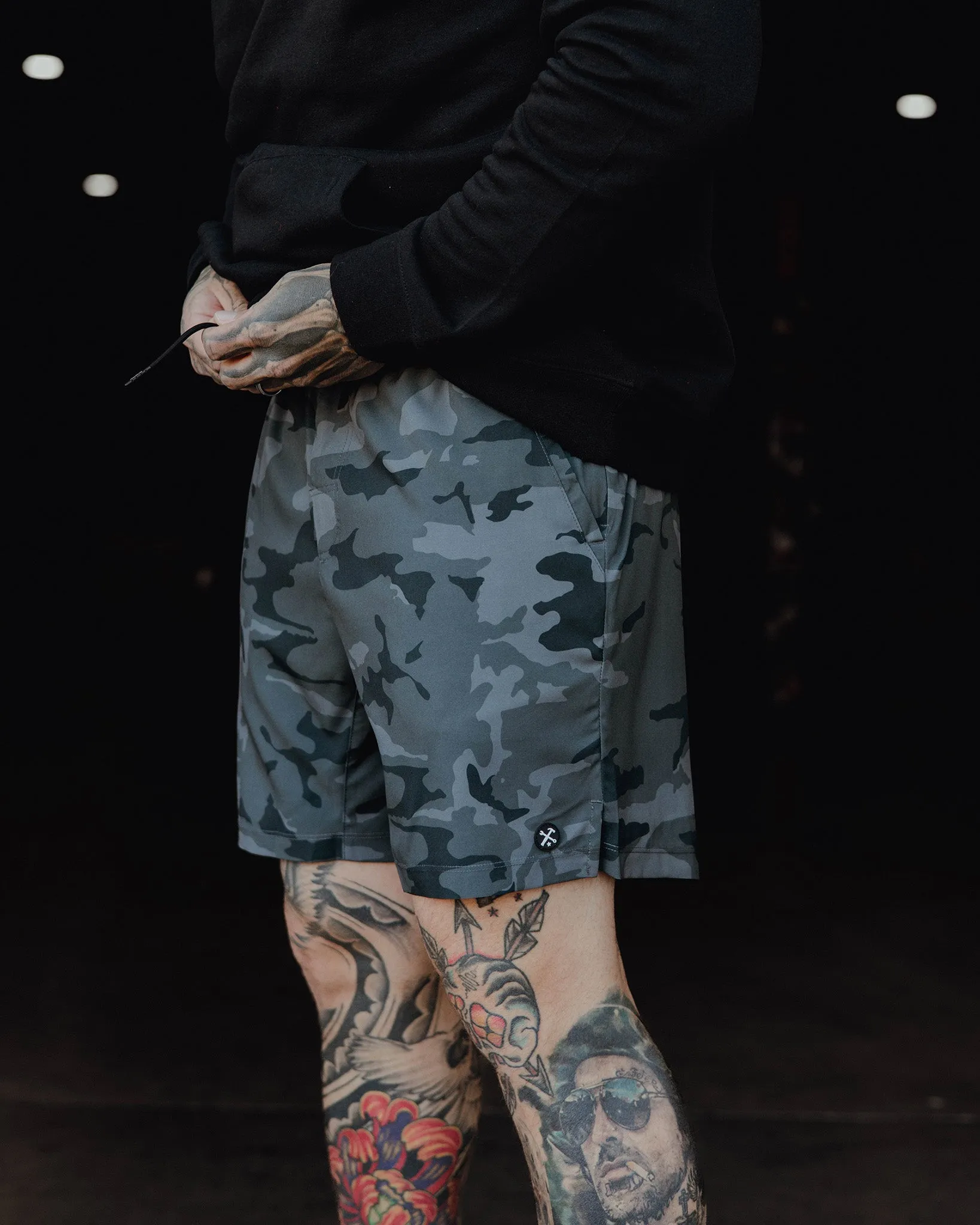 7" Gym Shorts - Black Camo sold by Dixxon product image thumbnail 2
