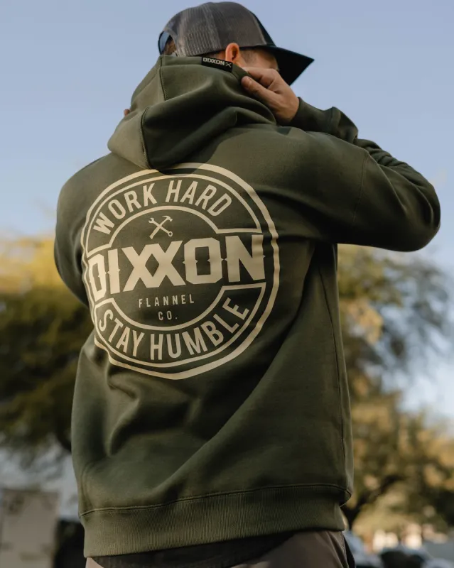 Tan Corpo Pullover Hoodie - O.D. Green sold by Dixxon