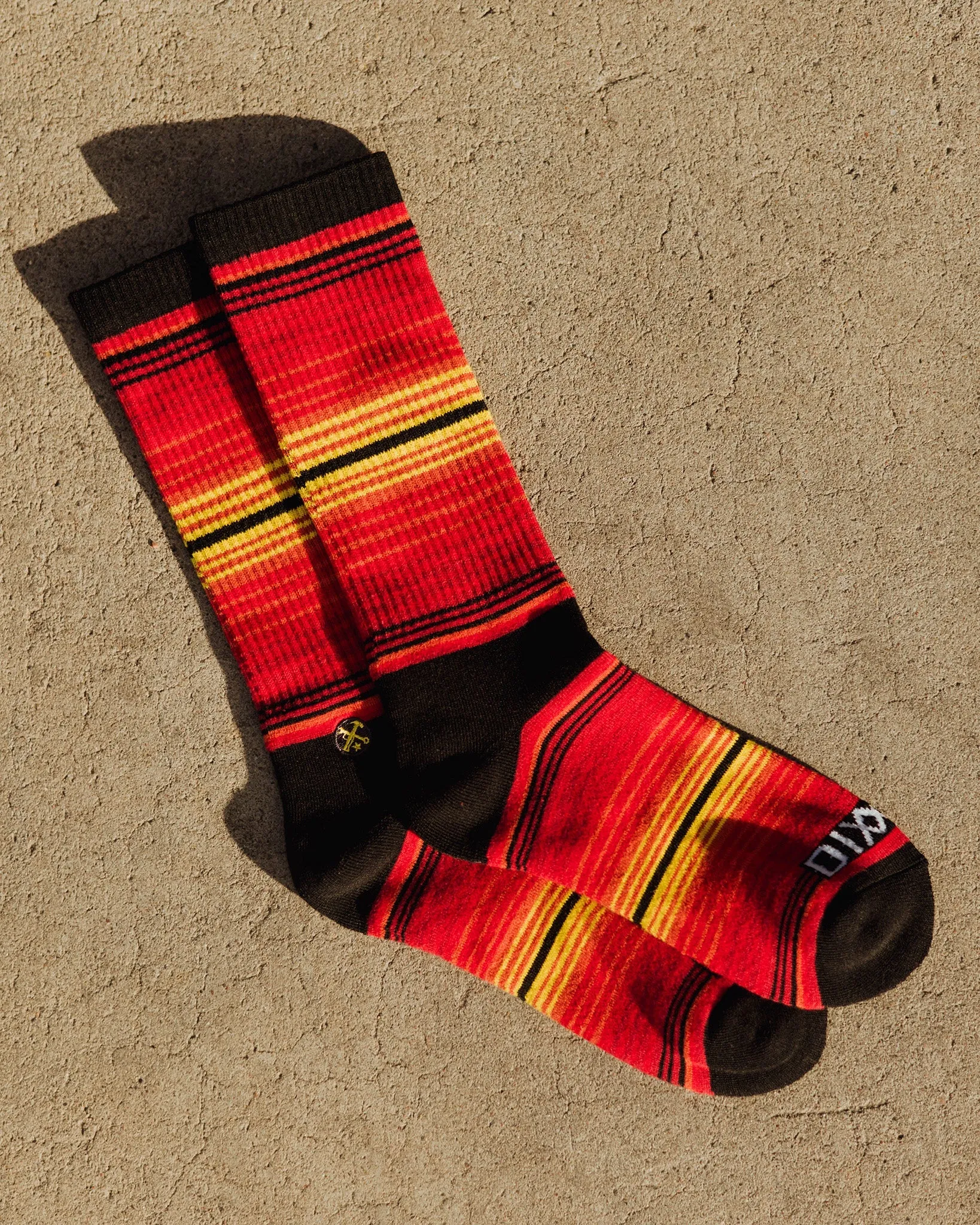 Serape Premium Crew Socks - Red sold by Dixxon