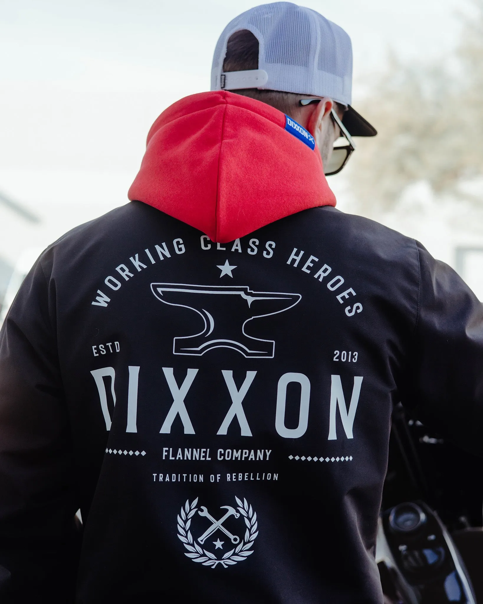 White Tradition Badge Coaches Jacket - Black sold by Dixxon product image thumbnail 3