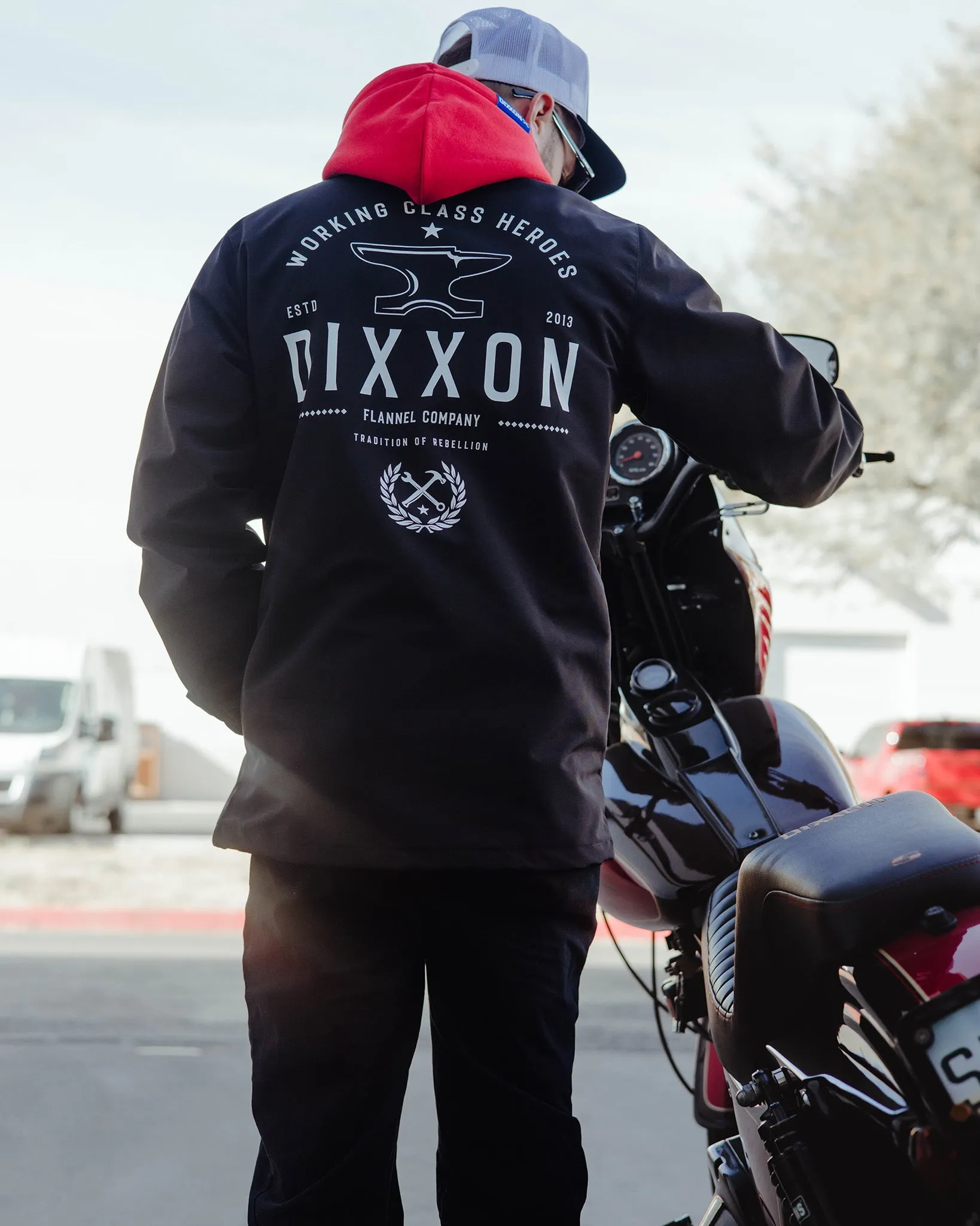 White Tradition Badge Coaches Jacket - Black sold by Dixxon