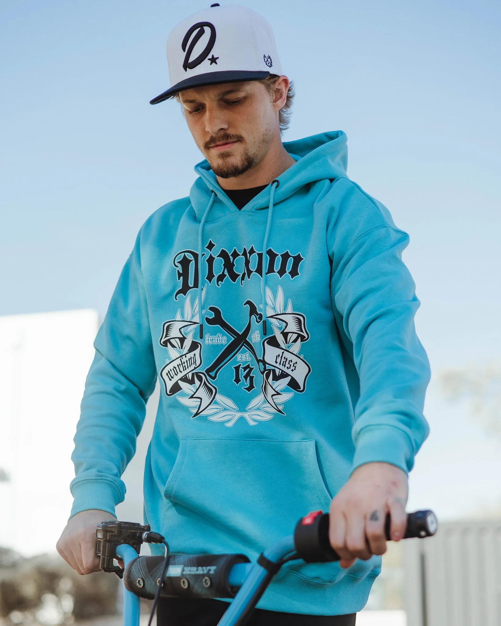 Black & White Award Crest Pullover Hoodie - Tiffany sold by Dixxon