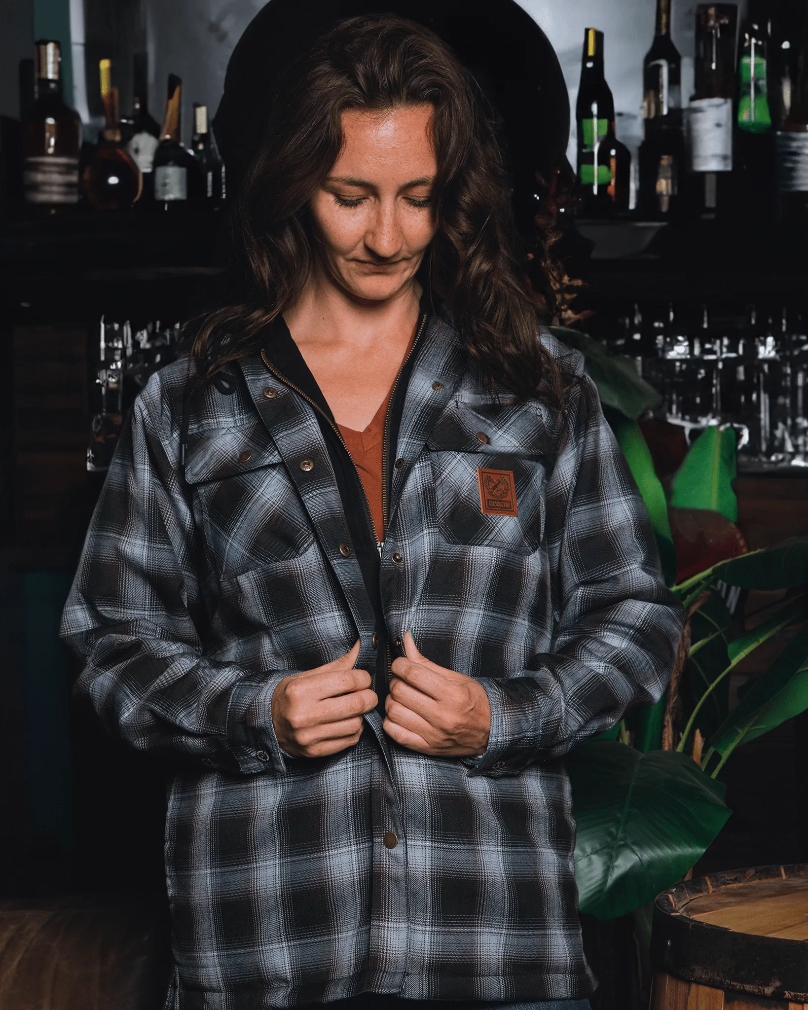 Women's Old Fashioned Hooded Flannel Jacket sold by Dixxon