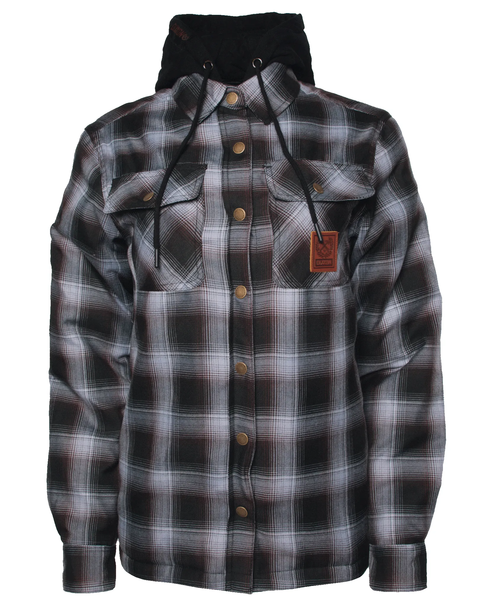 Women's Old Fashioned Hooded Flannel Jacket sold by Dixxon product image thumbnail 2