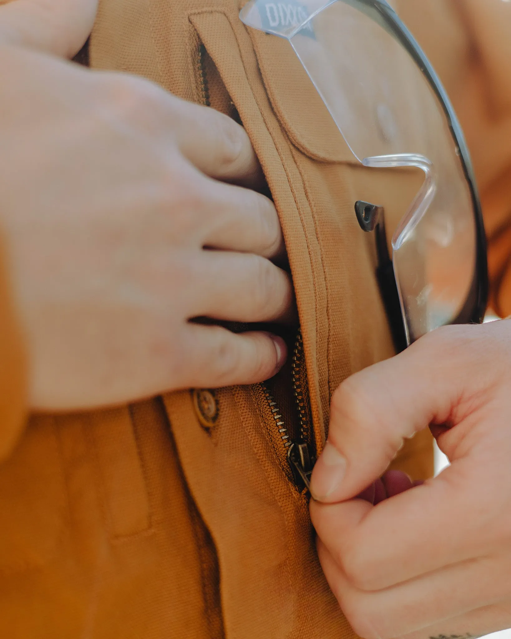 Work Shirt Long Sleeve - Camel sold by Dixxon product image thumbnail 5