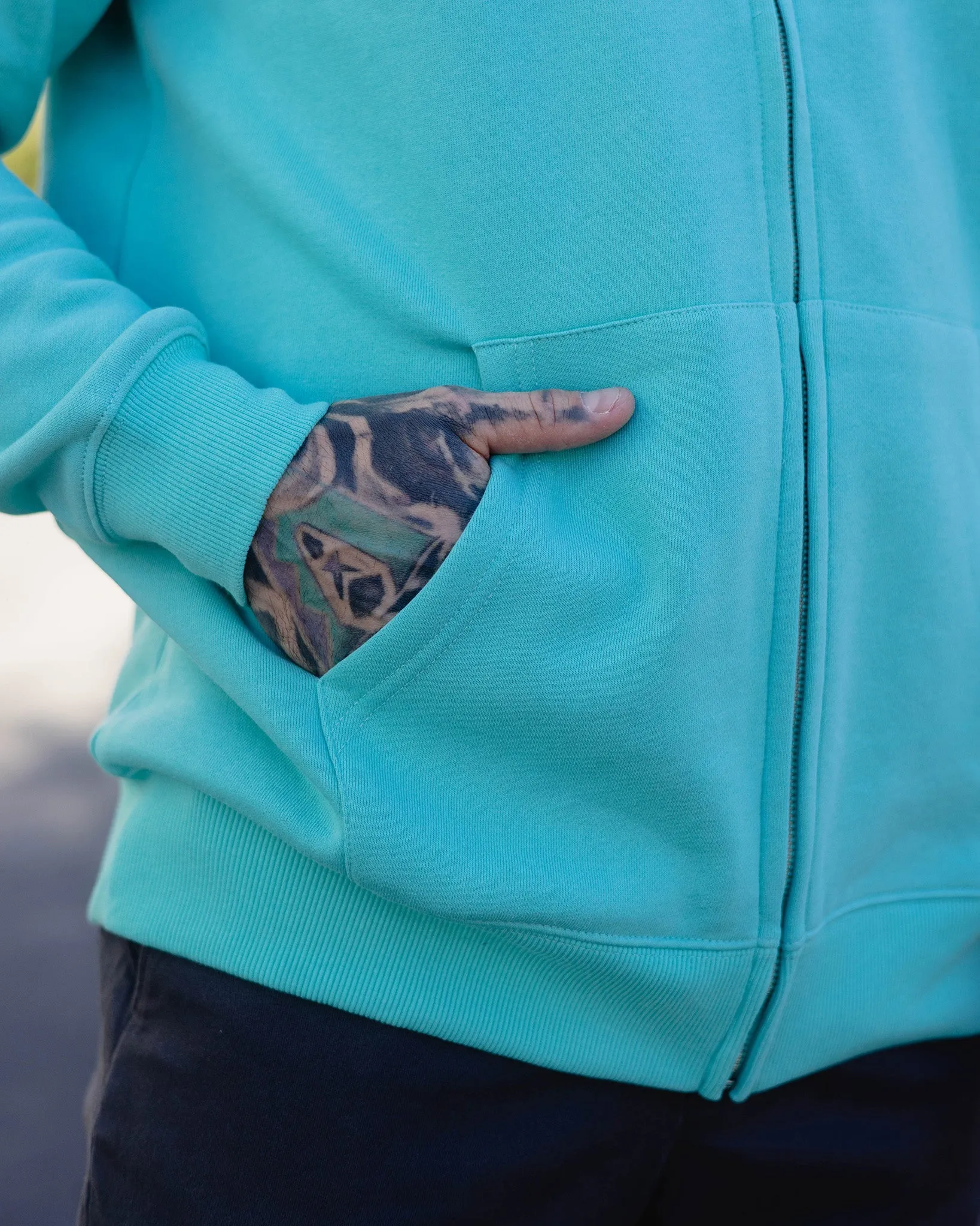 White & Gray Weld Zip Up Hoodie - Tiffany sold by Dixxon product image thumbnail 5