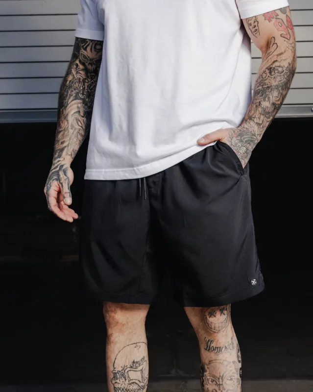9" Gym Shorts - Black sold by Dixxon