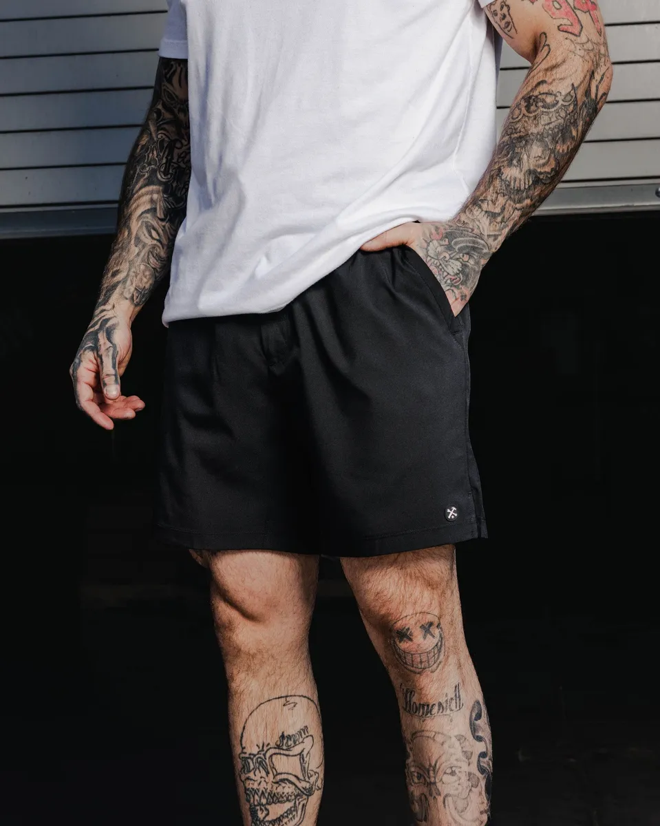 7" Gym Shorts - Black sold by Dixxon