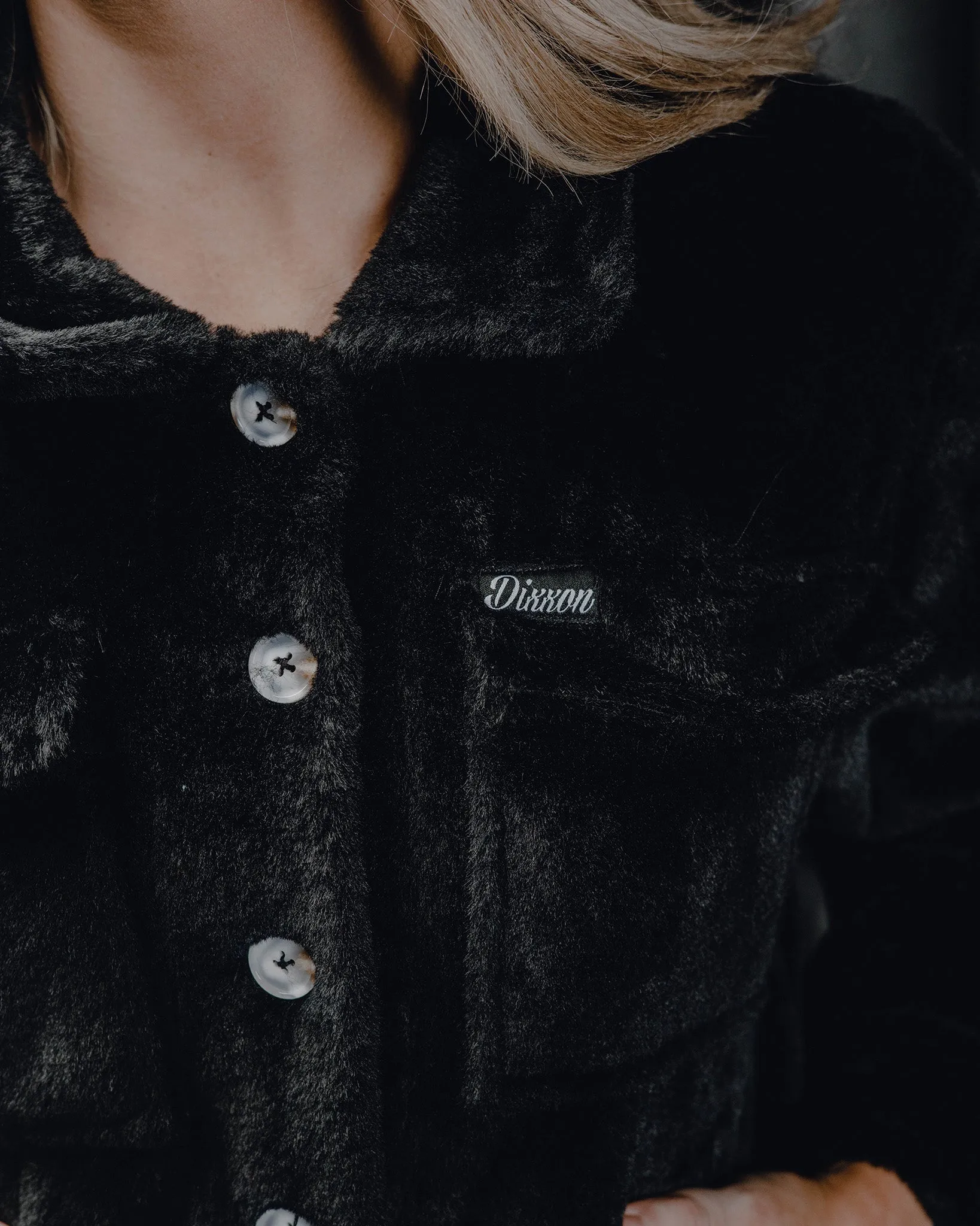 Women's Cropped Shacket - Black sold by Dixxon product image thumbnail 4