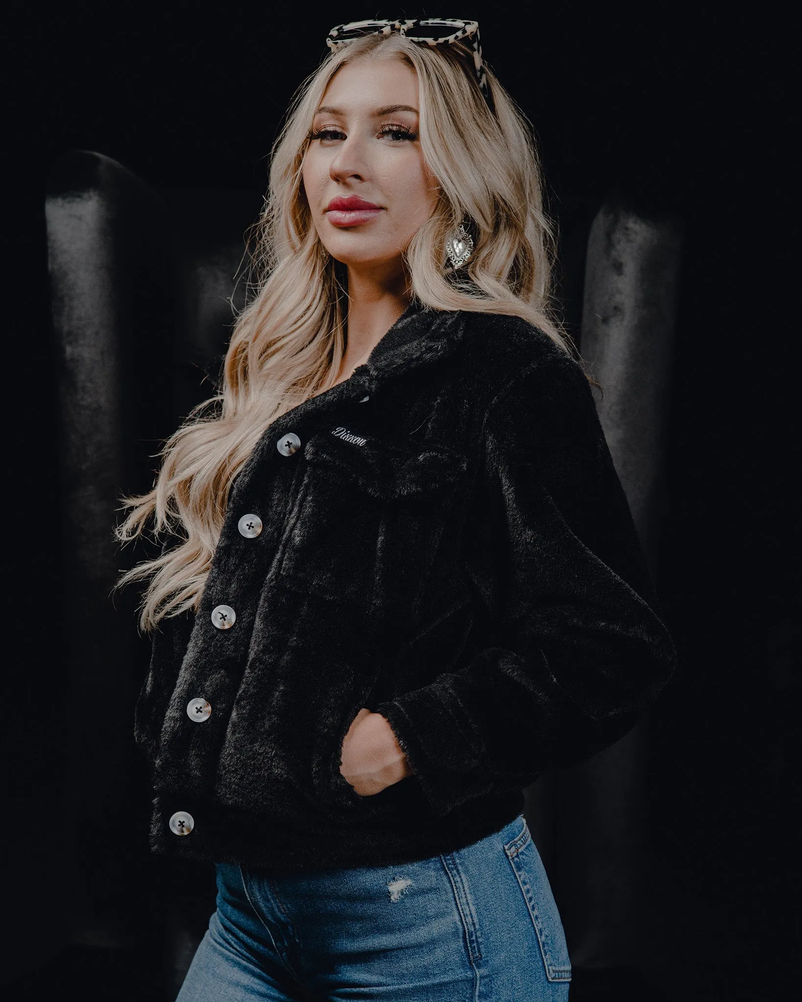 Women's Cropped Shacket - Black sold by Dixxon product image thumbnail 5