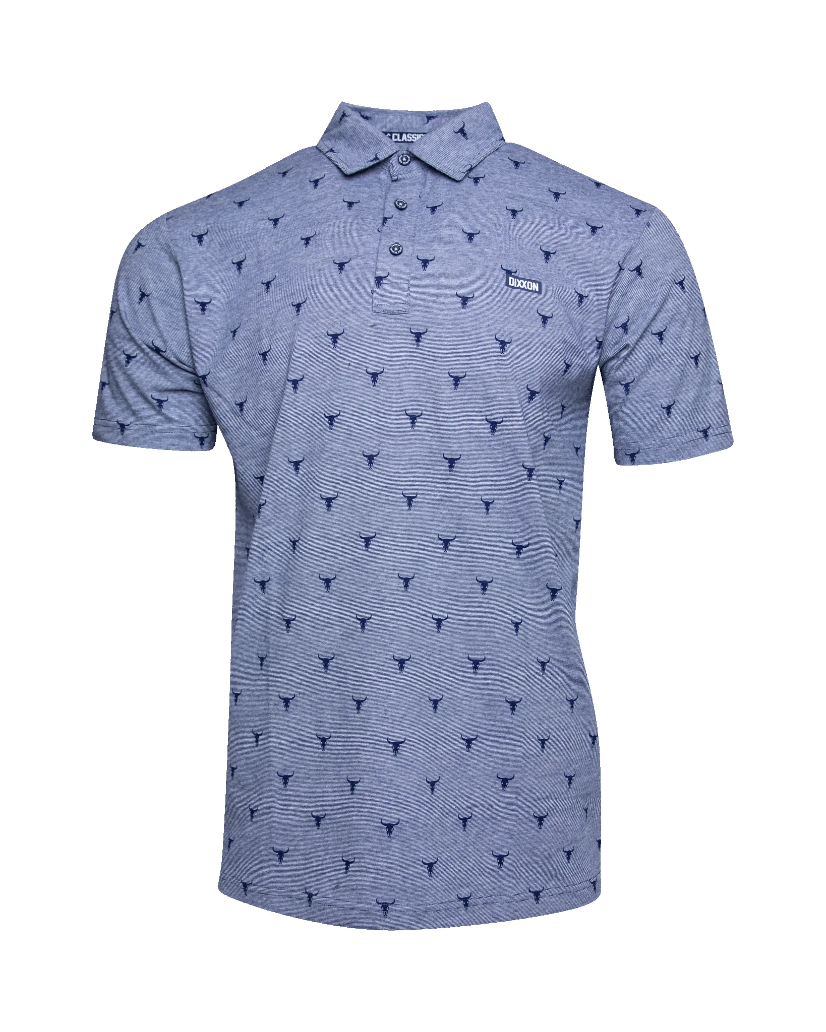 Tolleson Premium Polo - Heathered Blue sold by Dixxon product image thumbnail 2