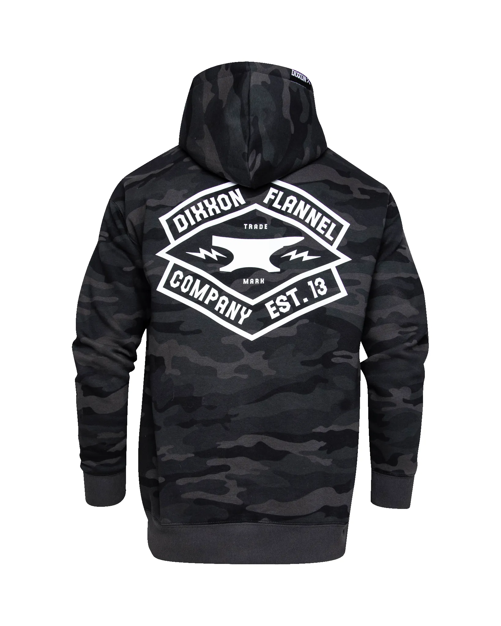 White Forged Zip Up Hoodie - Black Camo sold by Dixxon product image thumbnail 2