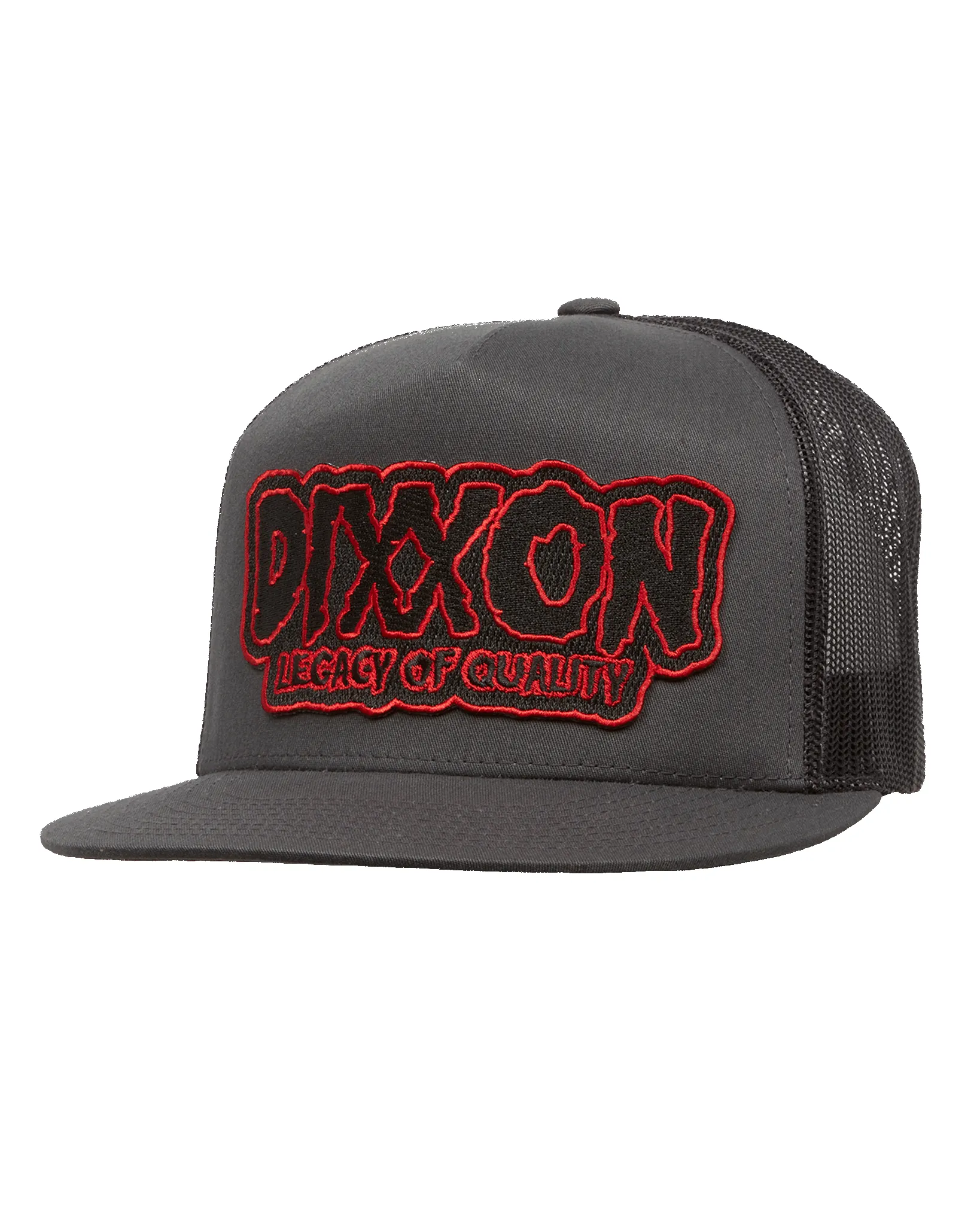 Legacy Flat Bill Trucker Snapback - Red sold by Dixxon product image thumbnail 4