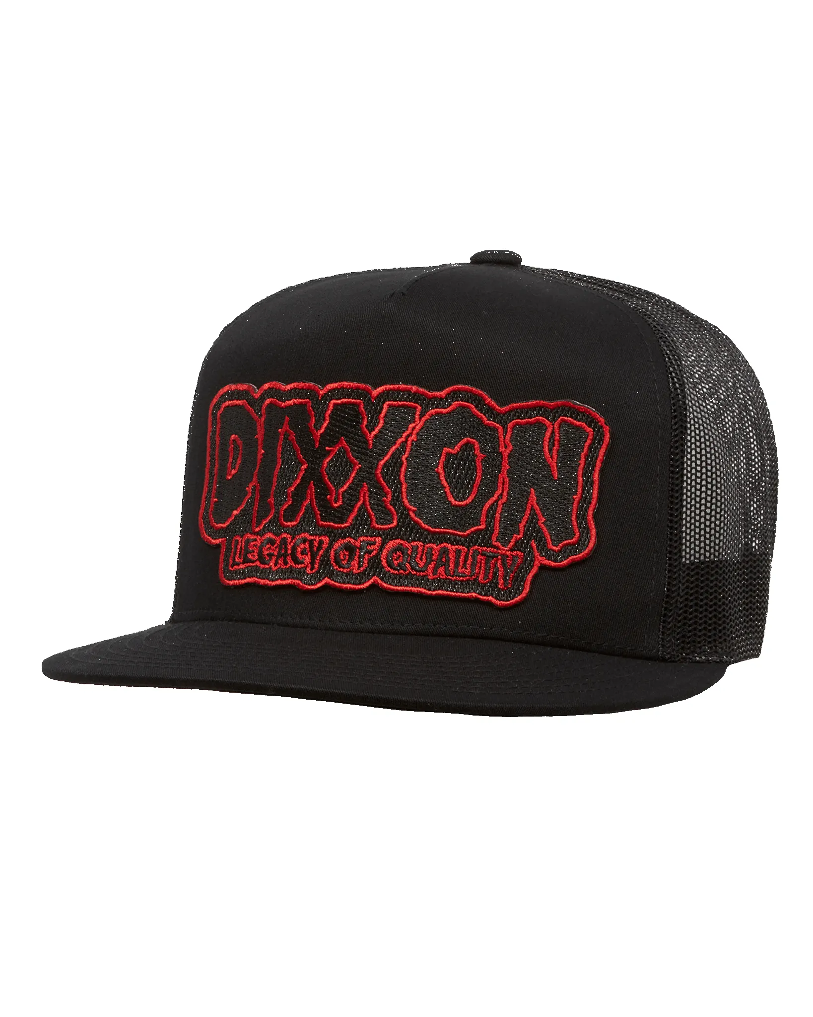 Legacy Flat Bill Trucker Snapback - Red sold by Dixxon