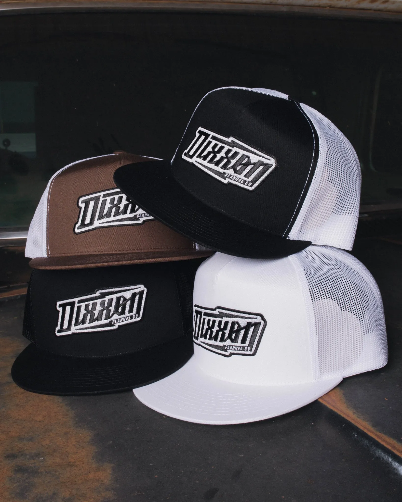 Bolt Flat Bill Trucker Snapback sold by Dixxon