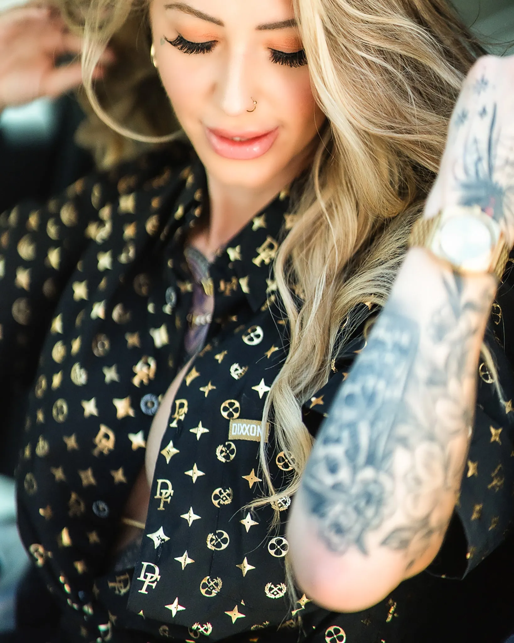 Women's Bougie Party Shirt - Black & Gold sold by Dixxon product image thumbnail 5