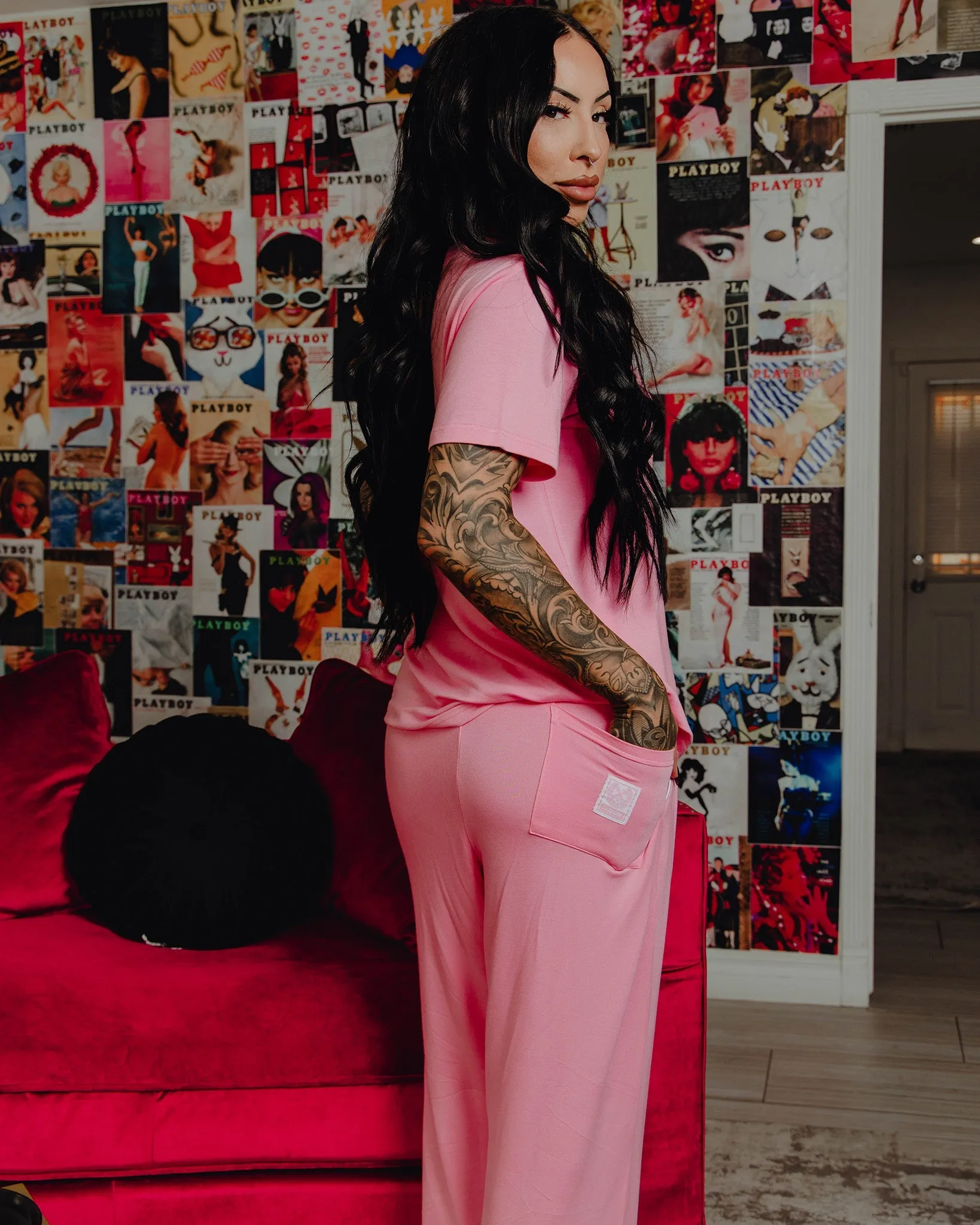 Women's Pajama Pants - Pink sold by Dixxon product image thumbnail 2