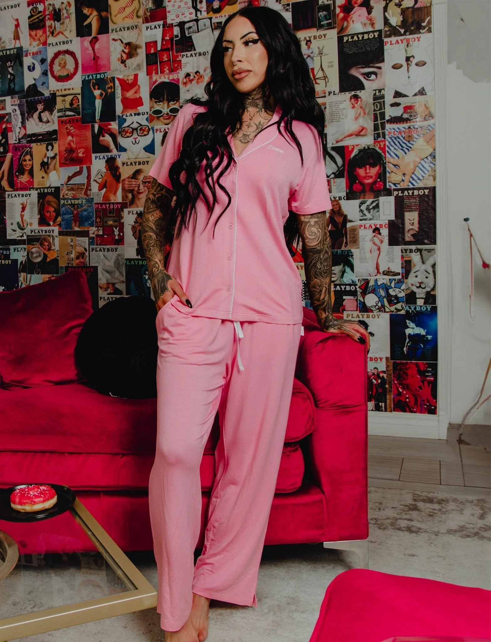 Women's Pajama Pants - Pink sold by Dixxon