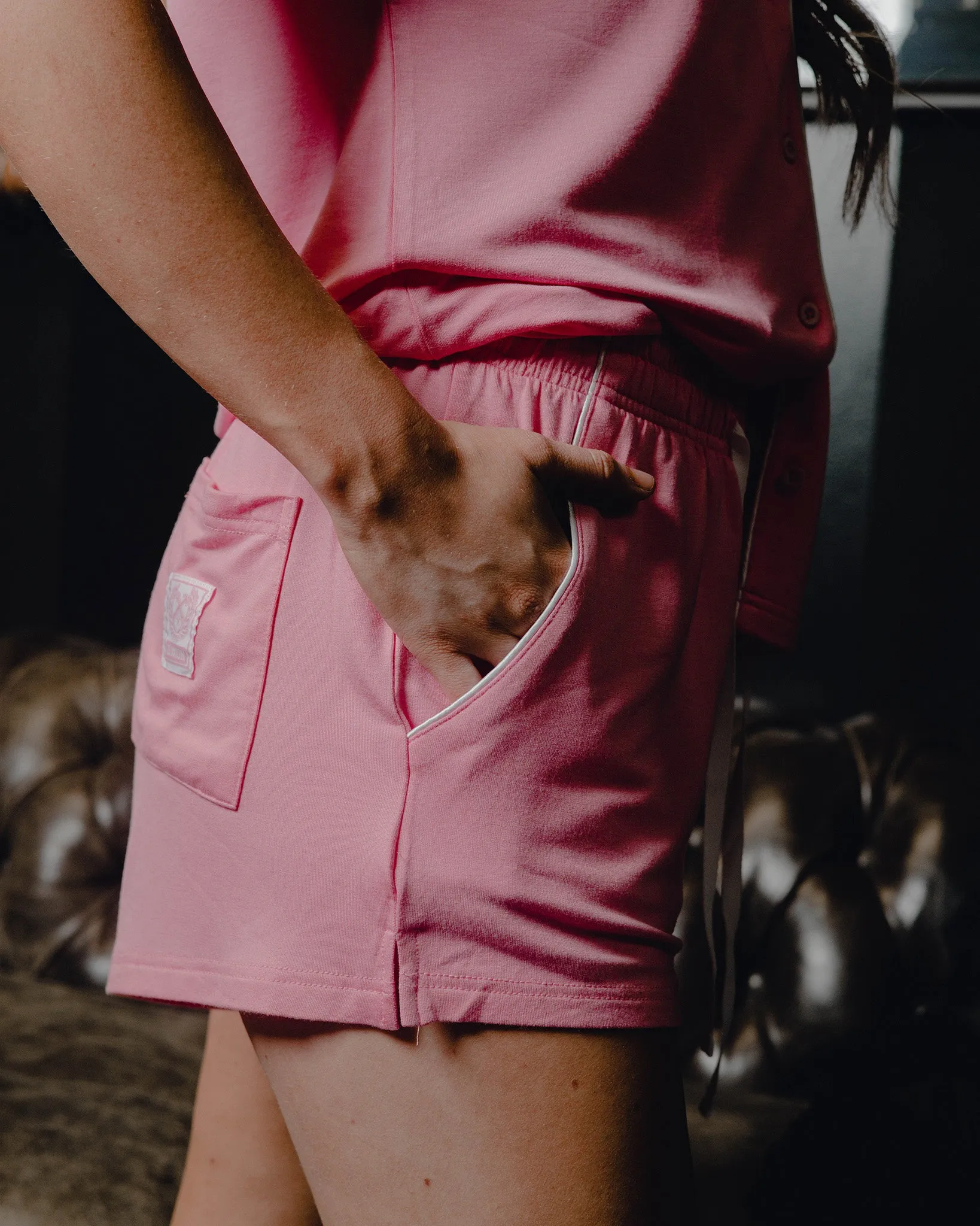 Women's Pajama Shorts - Pink sold by Dixxon product image thumbnail 3
