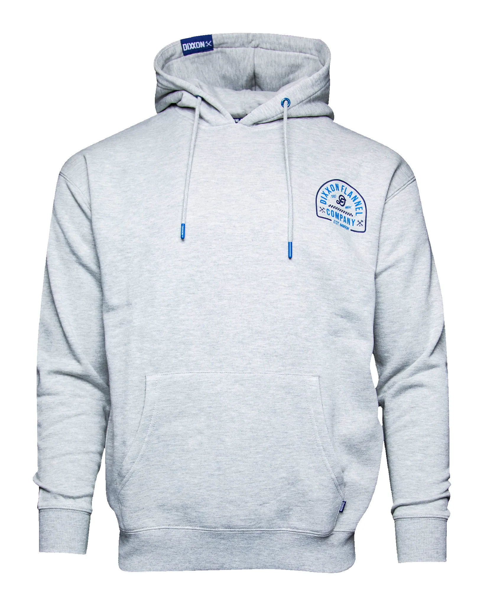 Blue Branded Pullover Hoodie - Heather Gray sold by Dixxon product image thumbnail 2