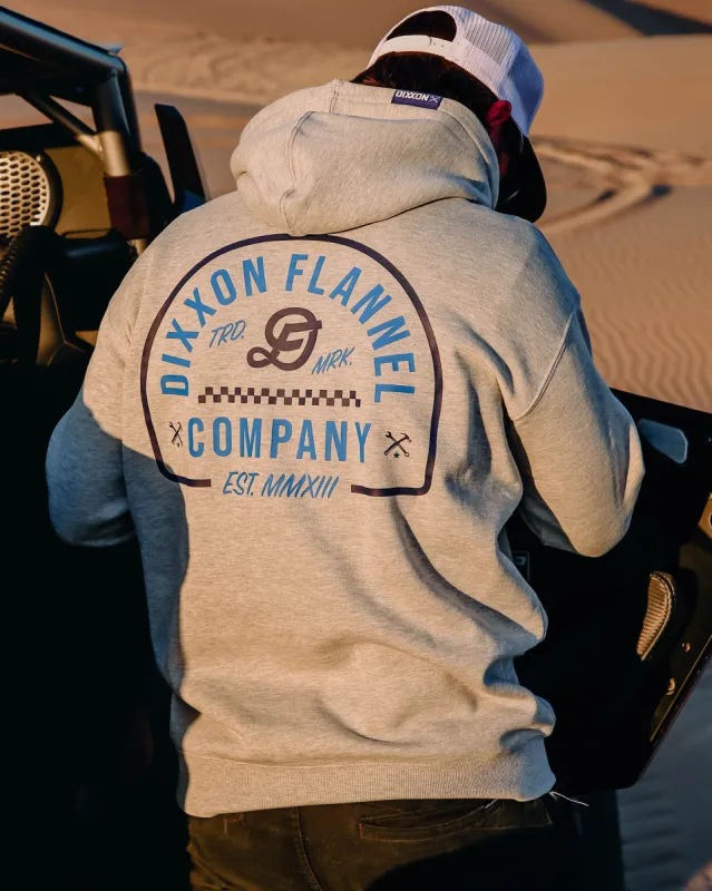 Blue Branded Pullover Hoodie - Heather Gray sold by Dixxon