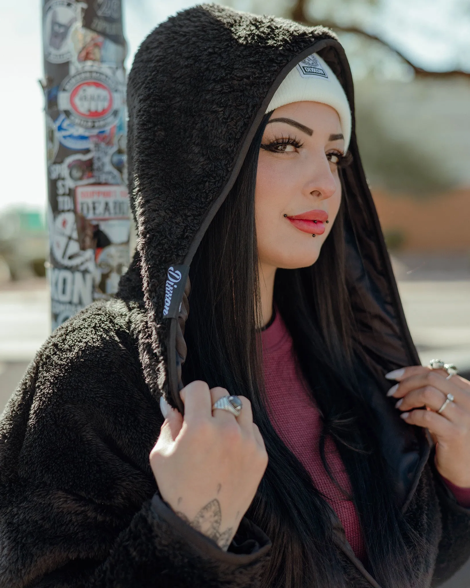 Women's Sherpa Cardigan - Black sold by Dixxon product image thumbnail 2