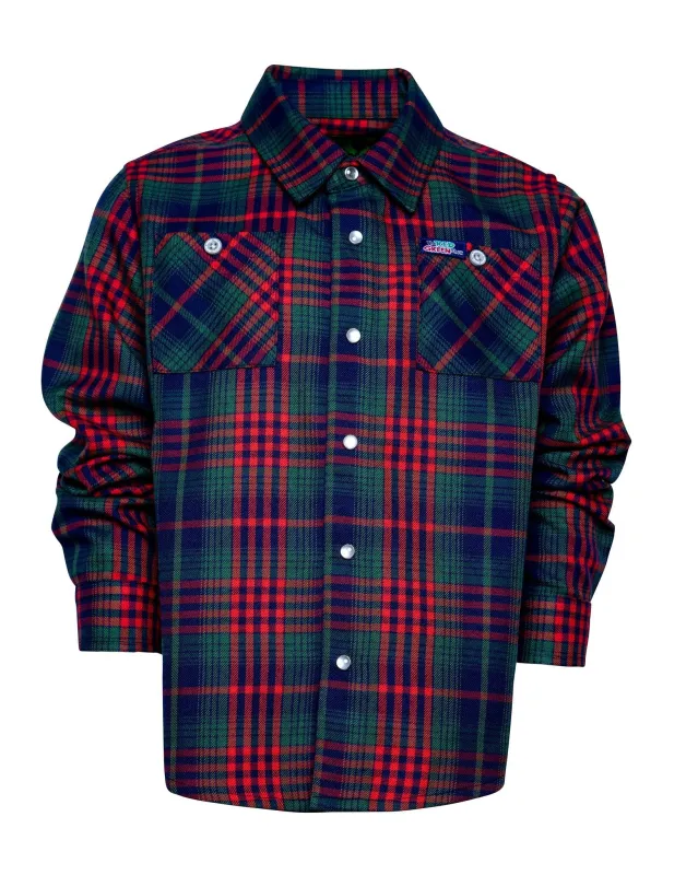 Youth 2024 Red Green Flannel sold by Dixxon