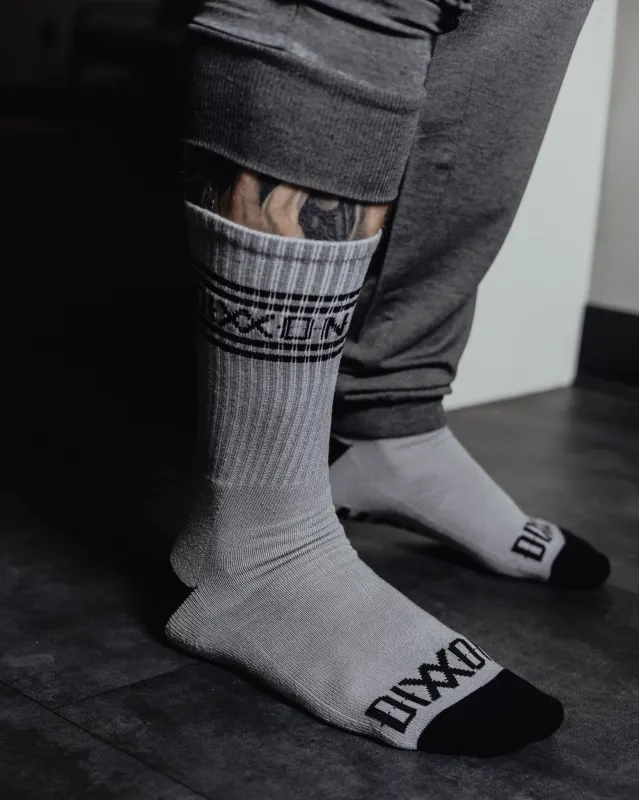 Grind Premium Crew Socks - Gray sold by Dixxon