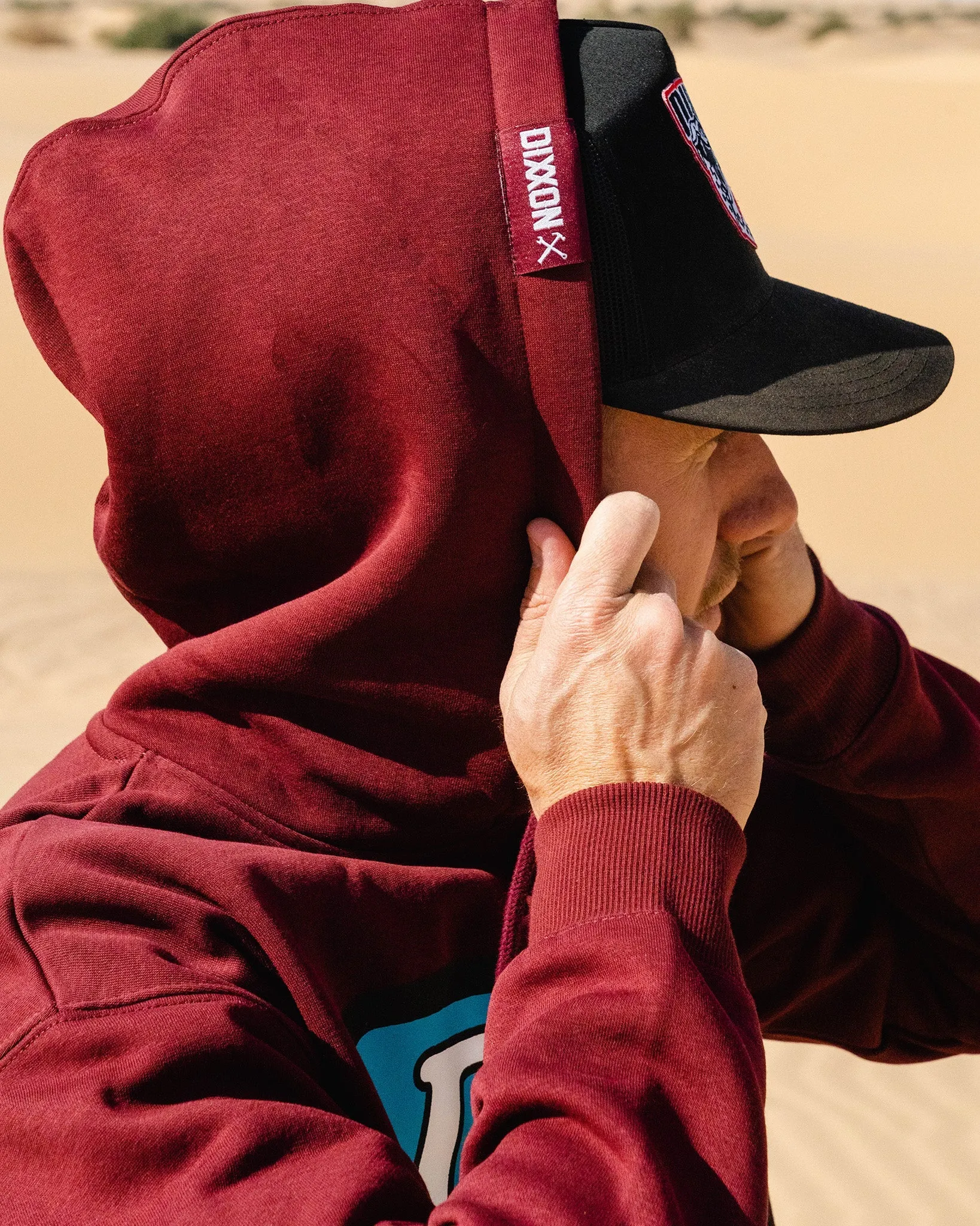 Steeze Pullover Hoodie - Maroon sold by Dixxon product image thumbnail 4
