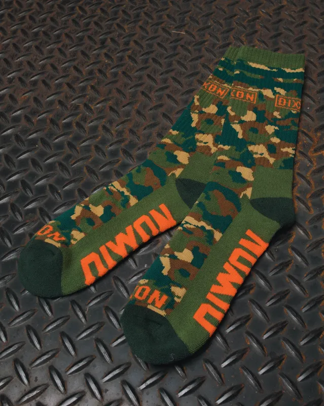 Camo Premium Crew Socks - Orange sold by Dixxon