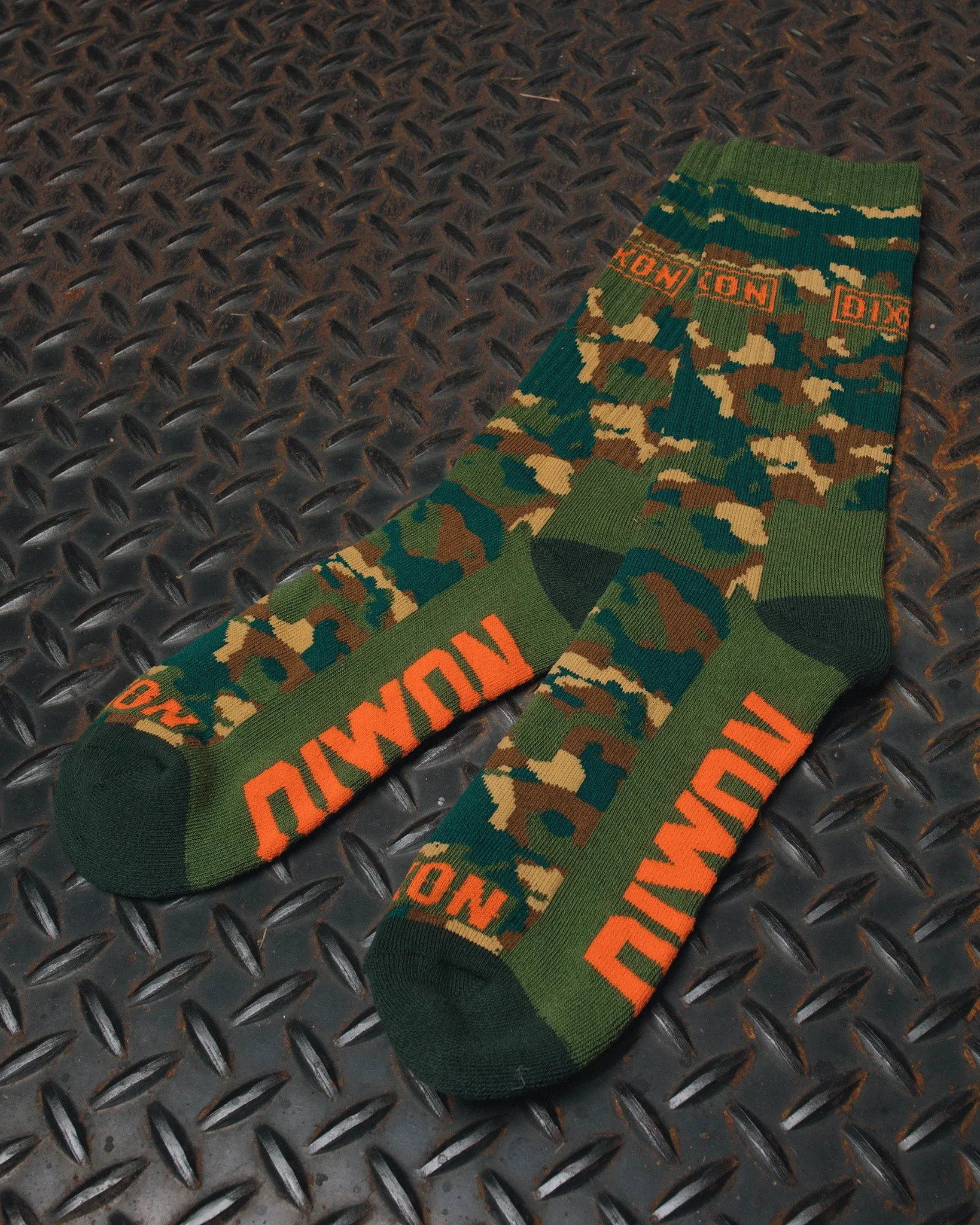 Camo Premium Crew Socks - Orange sold by Dixxon