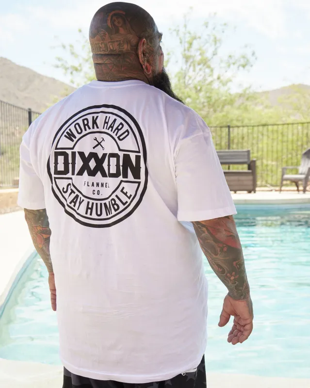 Black Corpo T-Shirt - White sold by Dixxon